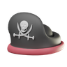 pirate hat 3d illustration
