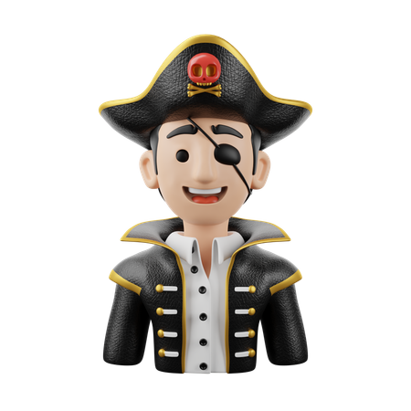 Pirate Male  3D Icon