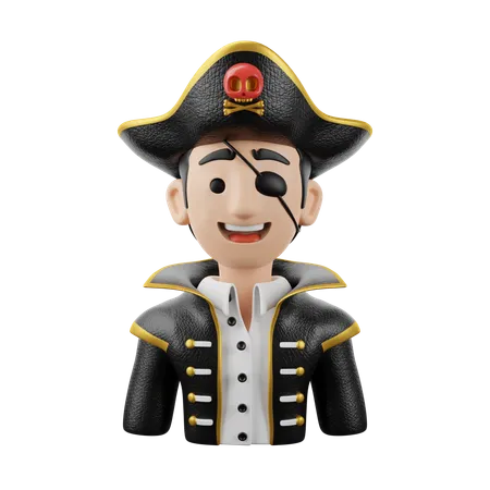 Pirate Male  3D Icon