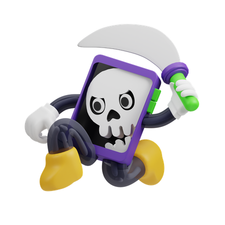 Pirate Phone  3D Illustration