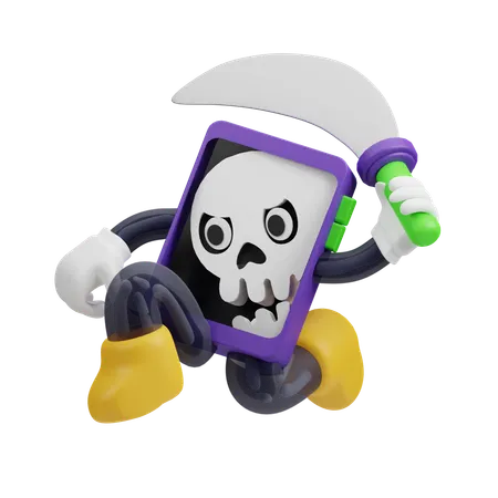 Pirate Phone  3D Illustration