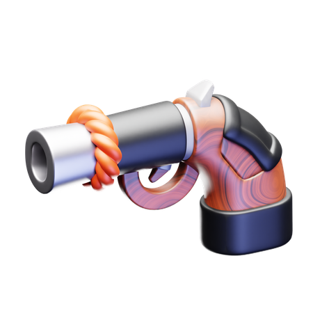 Pirate pistol  3D Icon