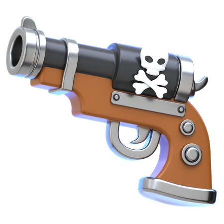 Pirate Pistol  3D Icon