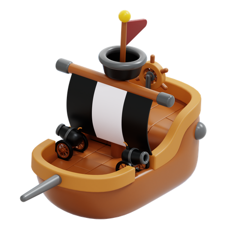 PIRATE SHIP  3D Icon