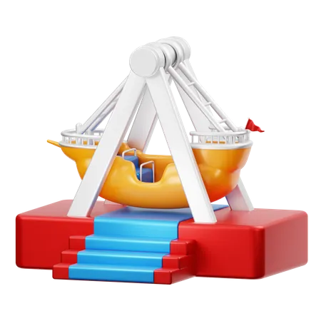 Pirate Ship Rides  3D Icon