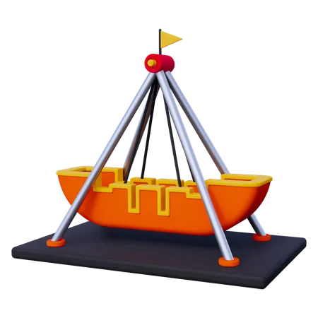 Pirate Ship Rides  3D Icon