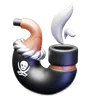 Pirate Smoking Pipe
