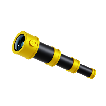 Pirate telescope  3D Icon