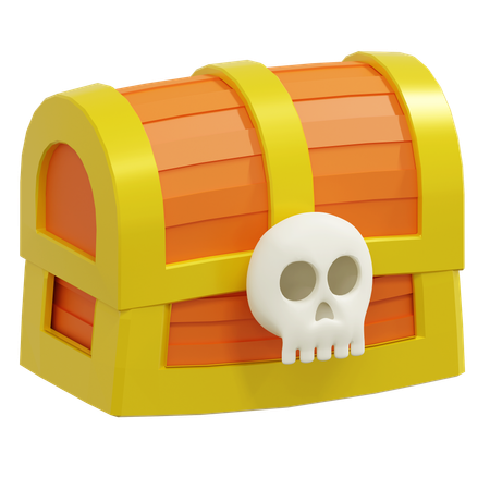 Pirate Treasure Box  3D Icon