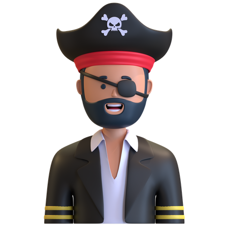 Piraten  3D Illustration