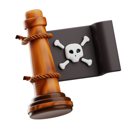 Piratenflagge  3D Icon