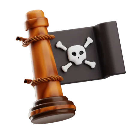 Piratenflagge  3D Icon