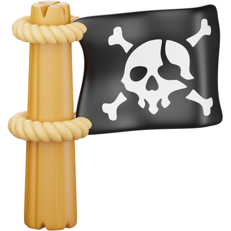 Piratenflagge  3D Icon