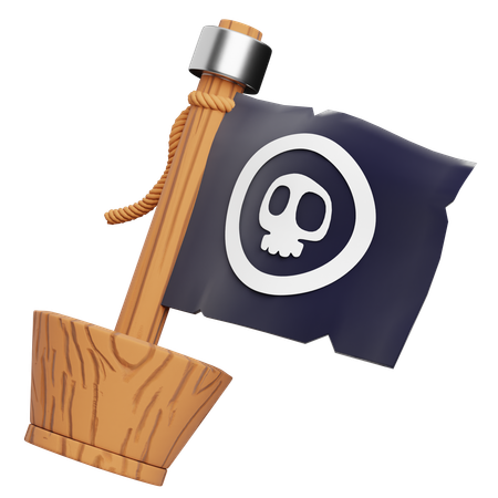 Piratenflagge  3D Icon