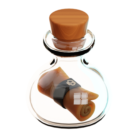 Piratenflasche  3D Icon