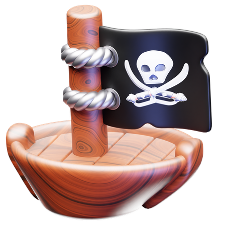 Piratenschiff  3D Icon