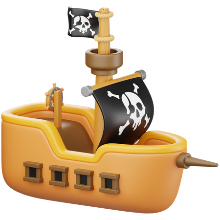 Piratenschiff  3D Icon