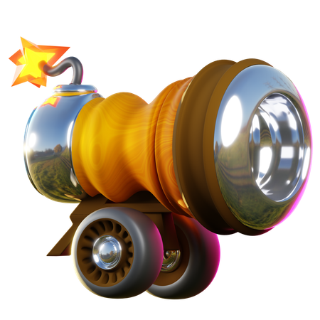 Pirates cannon  3D Icon