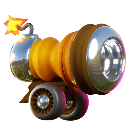 Pirates cannon  3D Icon