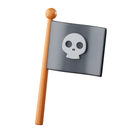 Pirates Flag 3 D Icon 3D Icon