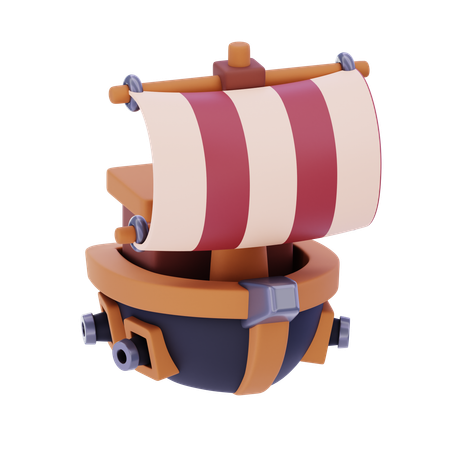 Pirates Ship  3D Icon