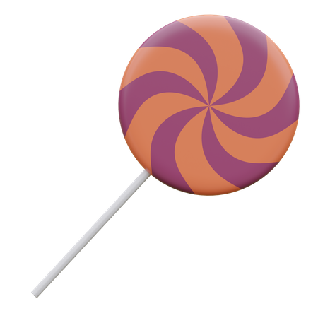 Caramelo de piruleta de halloween  3D Icon