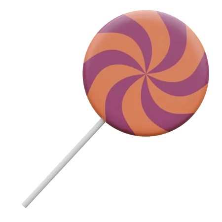 Caramelo de piruleta de halloween  3D Icon