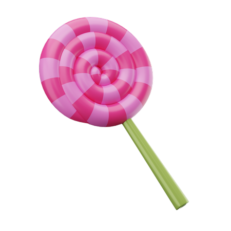 Caramelo de paleta  3D Icon