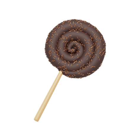 Pirulito de chocolate  3D Icon