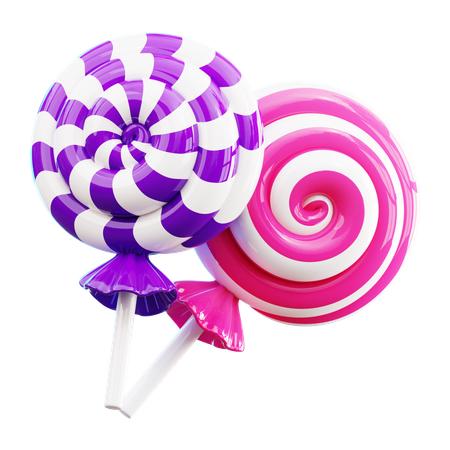 Pirulitos doces  3D Icon