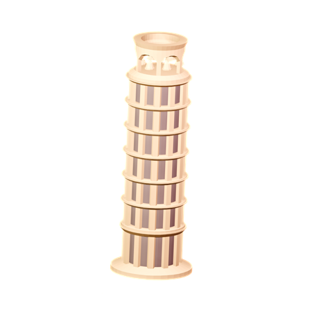 Der schiefe Turm von Pisa  3D Icon