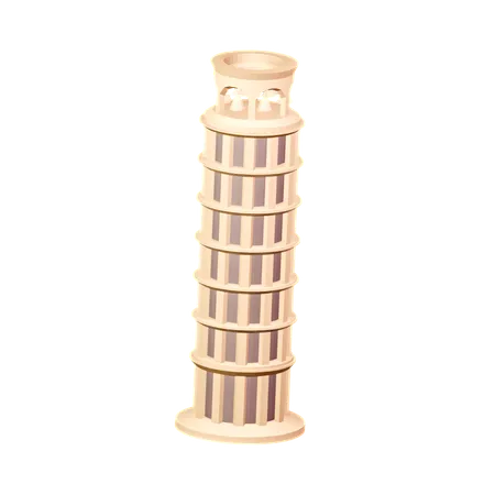 Der schiefe Turm von Pisa  3D Icon