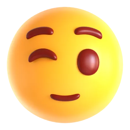 Emoji de piscadela  3D Icon