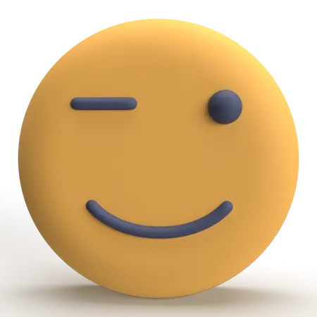 Emoji de piscadela  3D Icon