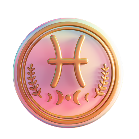 Pisces Zodiac Sign  3D Icon