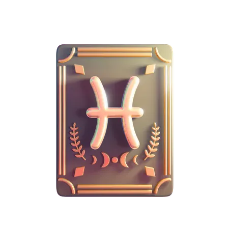 Pisces Zodiac Sign  3D Icon