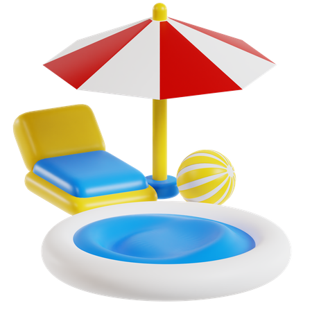 Piscina  3D Icon