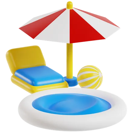 Piscina  3D Icon