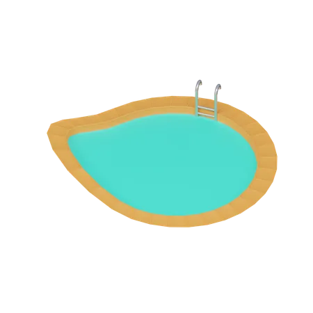 Piscina  3D Icon