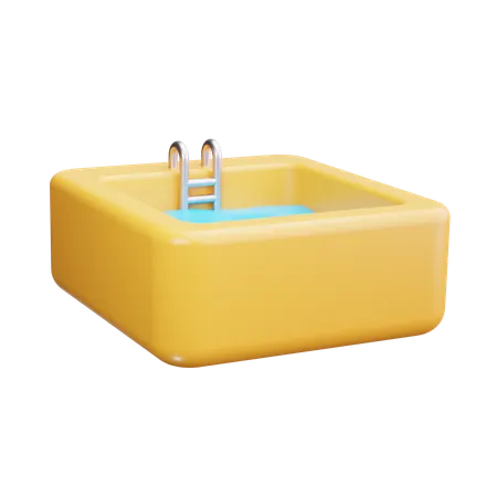 Piscina  3D Icon