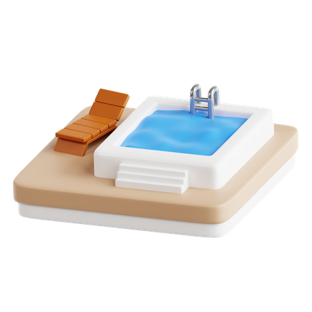 Piscina  3D Icon