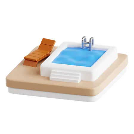 Piscina  3D Icon