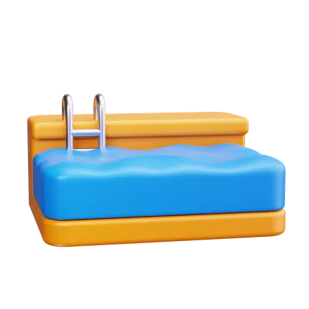 Piscina  3D Icon