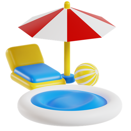 Piscina  3D Icon