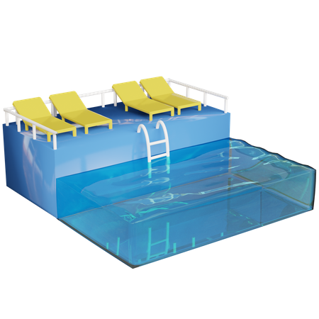 Piscina  3D Illustration