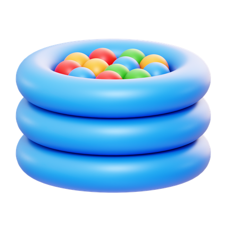 Piscina de bolas  3D Icon