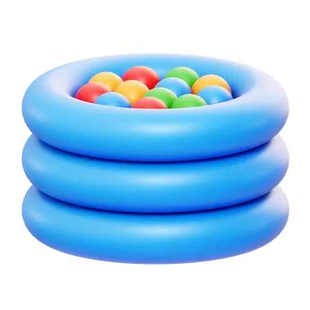 Piscina de bolas  3D Icon