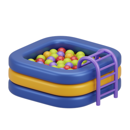 Piscina de bolas  3D Icon