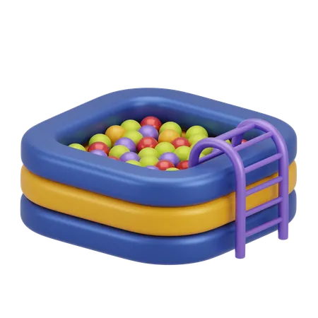 Piscina de bolas  3D Icon