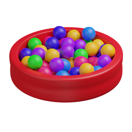 Piscina de bolinhas  3D Icon